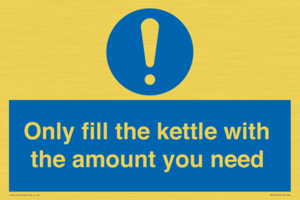 Only fill the kettle with the amount you need
